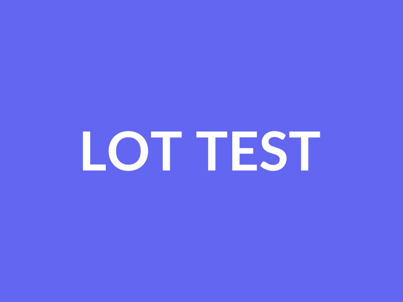 Lot test 3